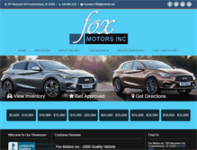 Tablet Screenshot of foxmotorsva.net